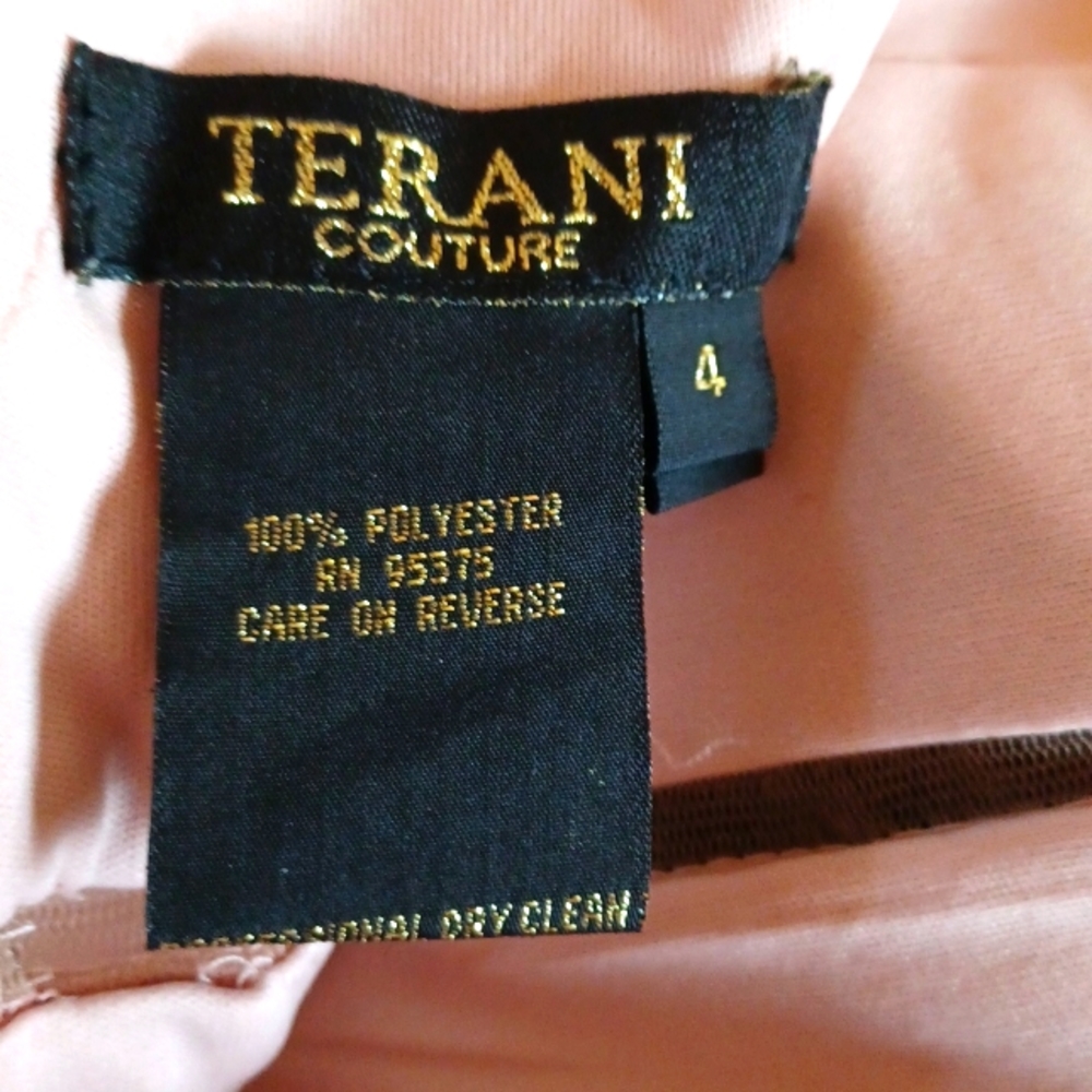 NWT TERANI COUTURE Blush size 4 cocktail dress - Picture 3 of 6